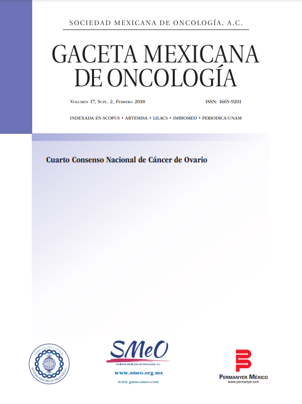 Gaceta Mexicana de Oncologia Cuarto Consenso Nacional de Cáncer de Ovario